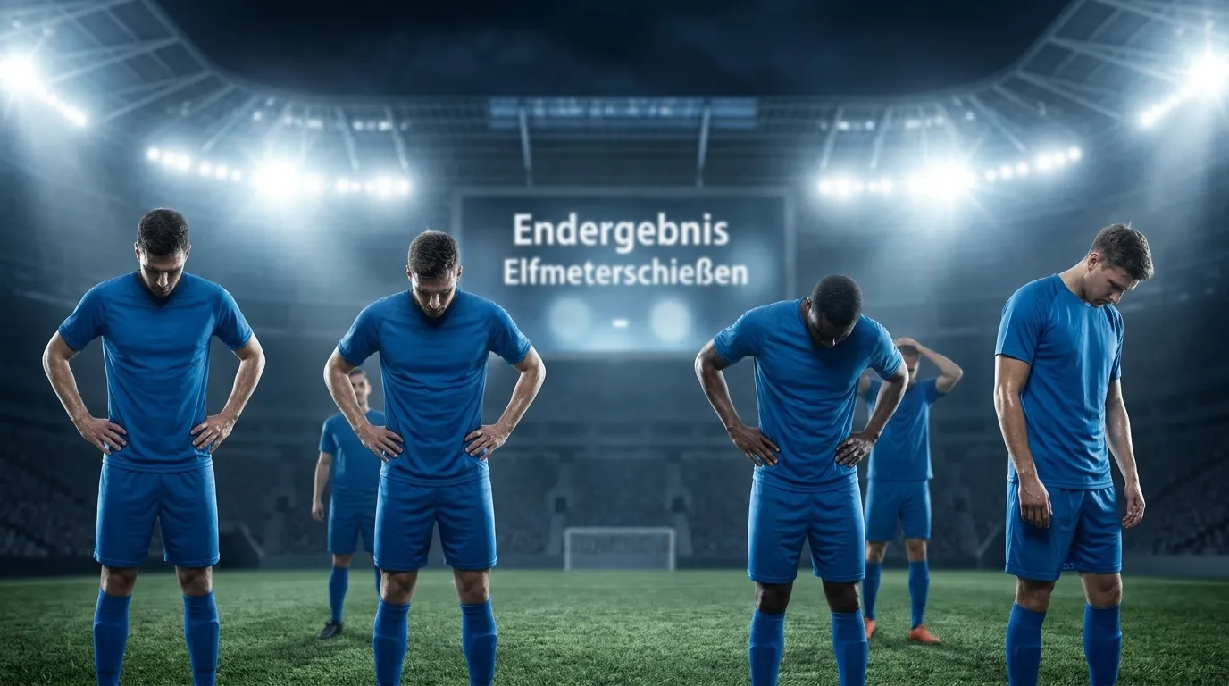 Enttäuschte deutsche Nationalspieler nach dem verlorenen Elfmeterschiessen gegen Paraguay im Sechzehntelfinal der WM 2026