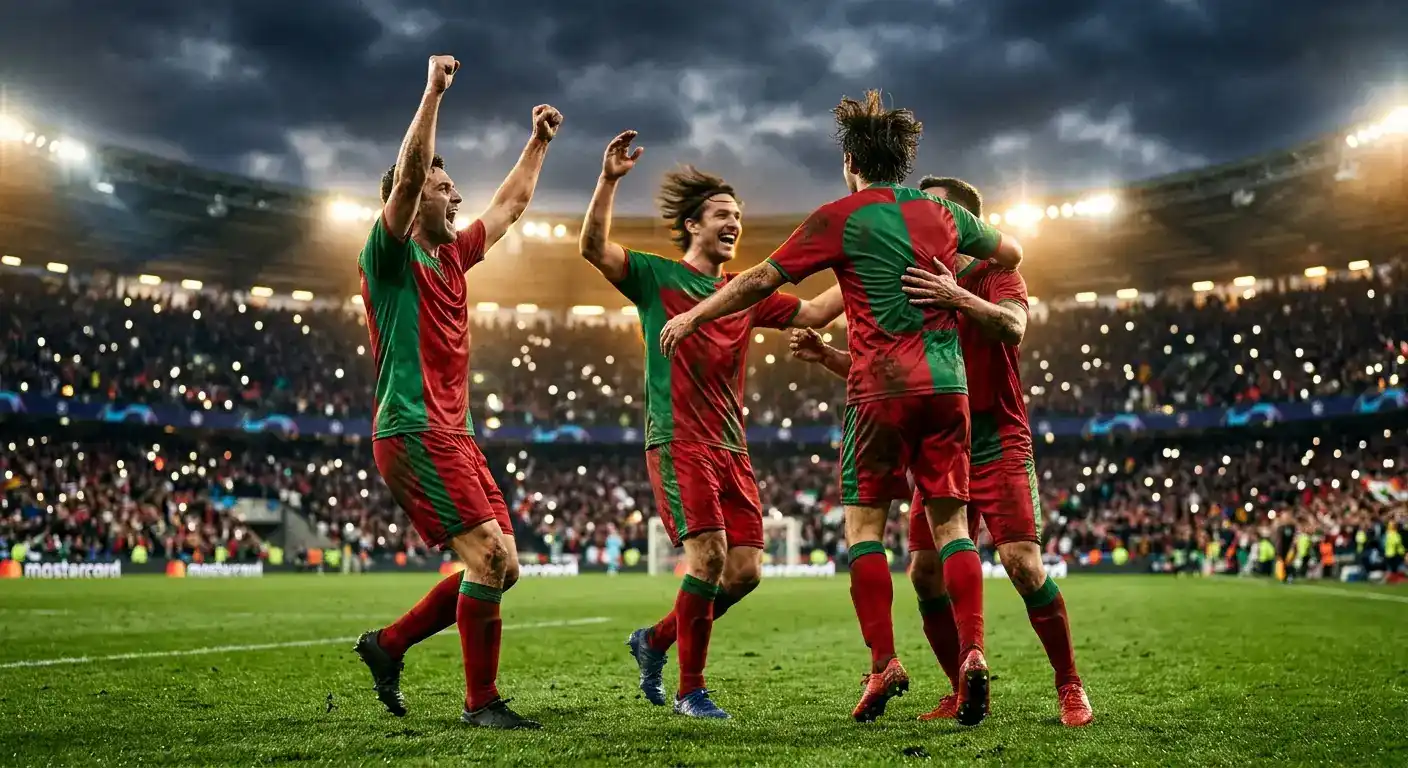 Marokkanische Nationalspieler feiern den 3:0-Sieg über Kanada im Achtelfinal der WM 2026