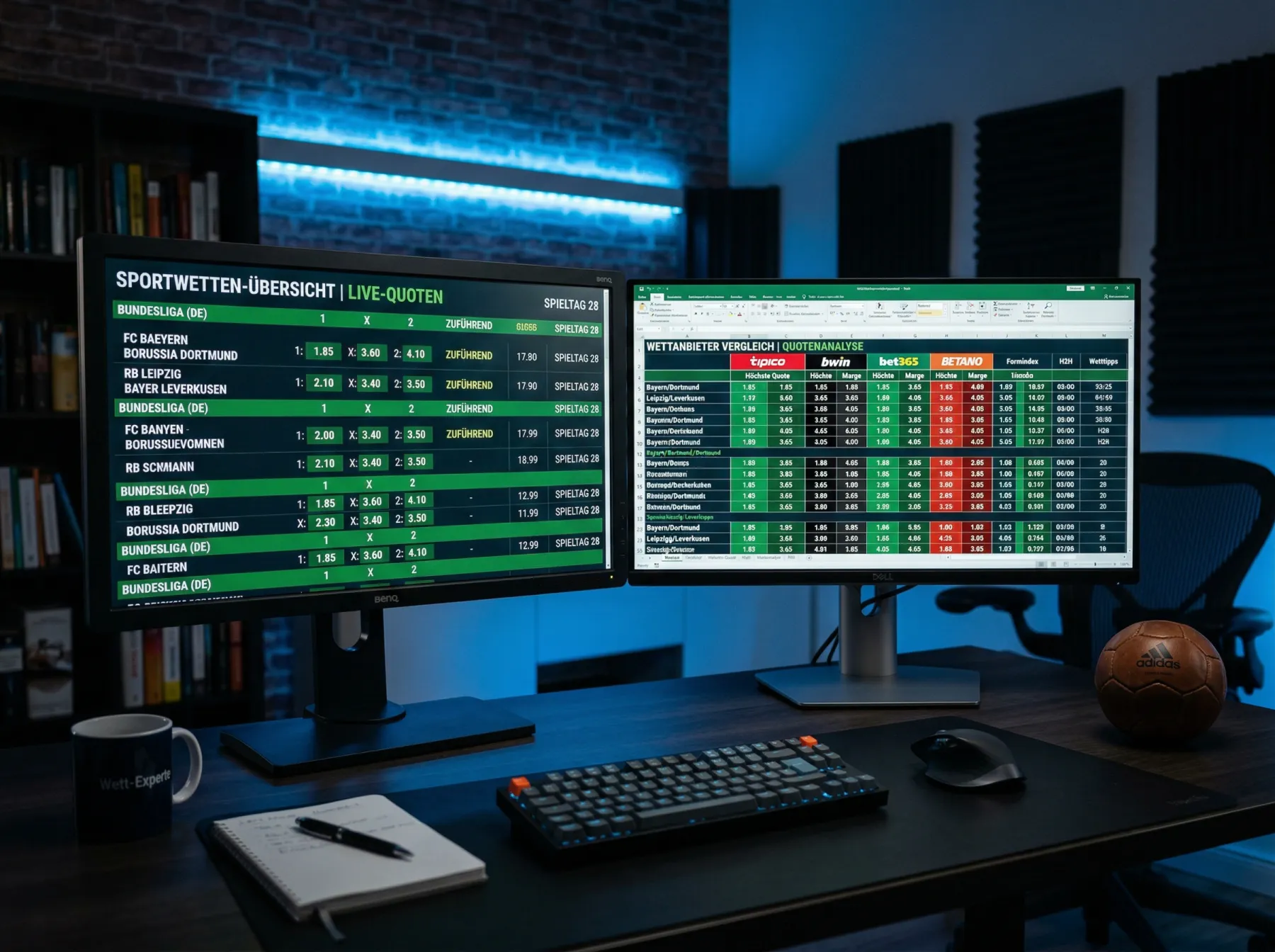 Vergleich von Dezimalquoten verschiedener Anbieter für die WM 2026