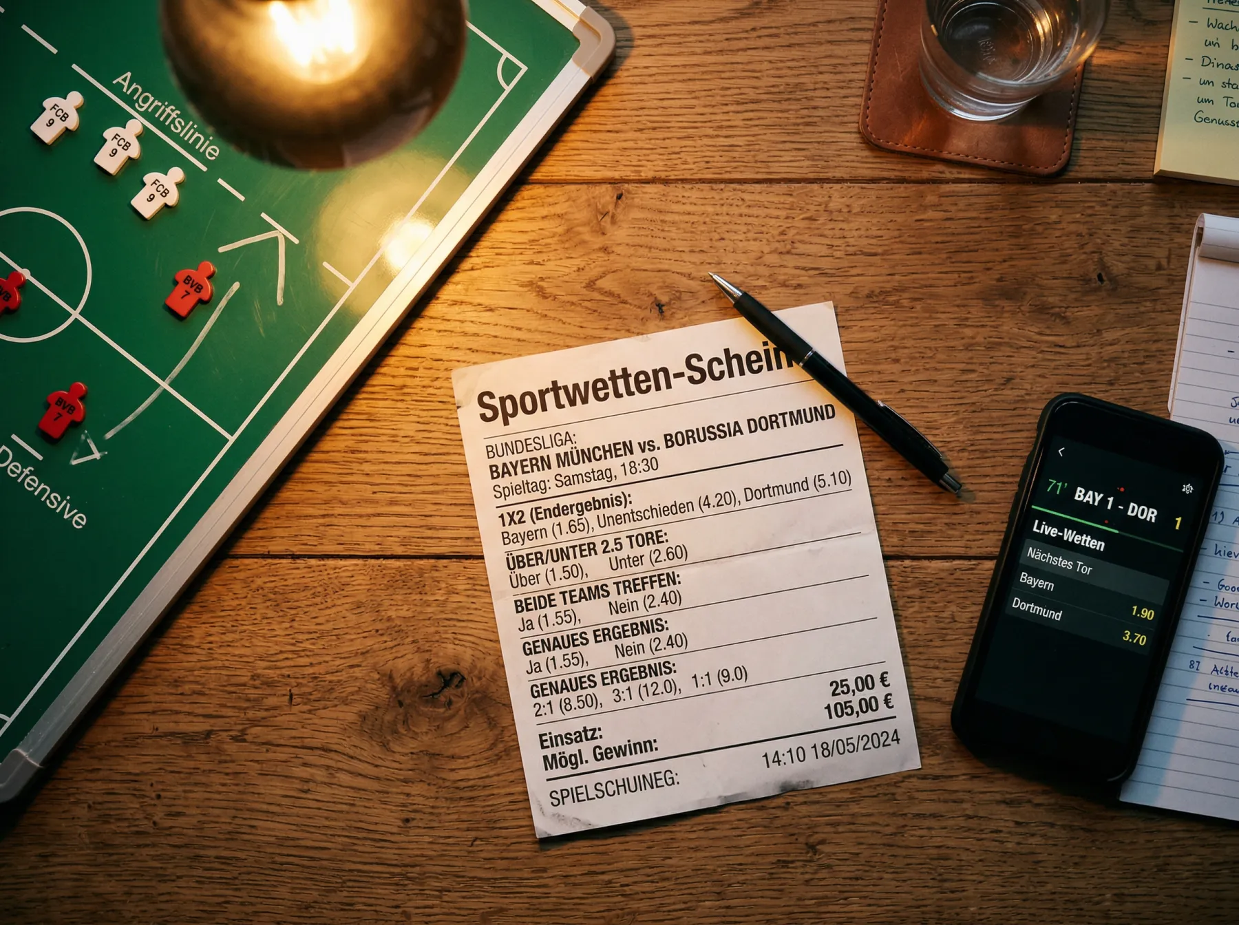 Übersicht der Wettmärkte bei der Fussball-WM 2026 mit Dezimalquoten