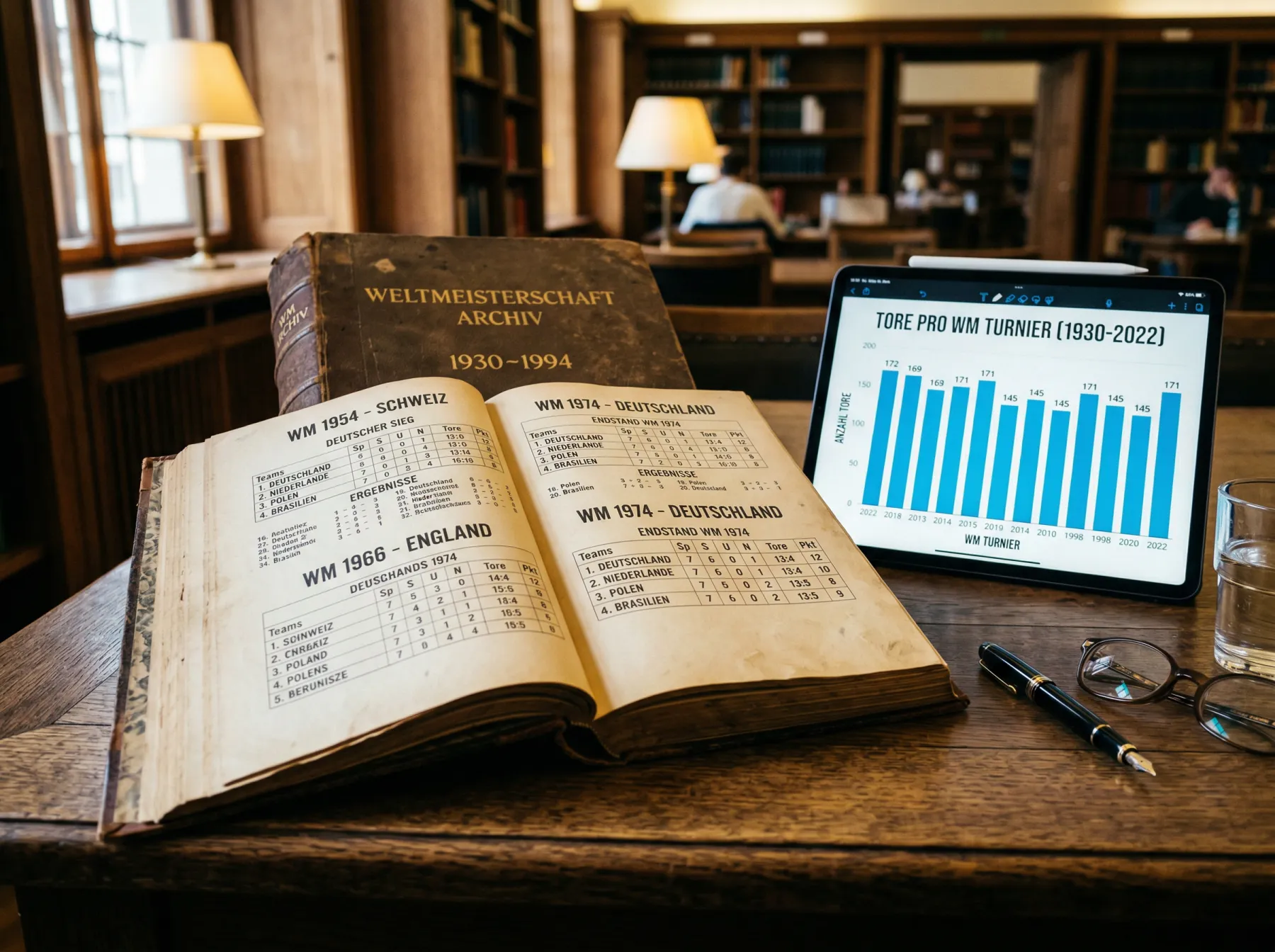 Historische WM-Statistiken und Rekorde seit 1930 in tabellarischer Darstellung